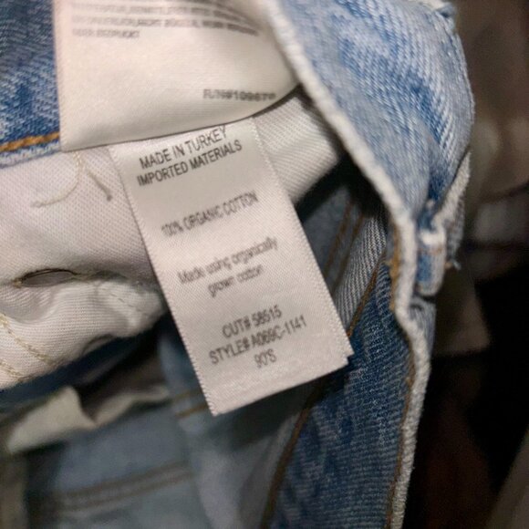 AGOLDE (Los Angelos) Straight Jeans in Light Wash Size 24 Distressed - Picture 14 of 14